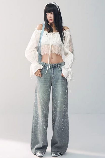 Blusa in Pizzo Off-Shoulder