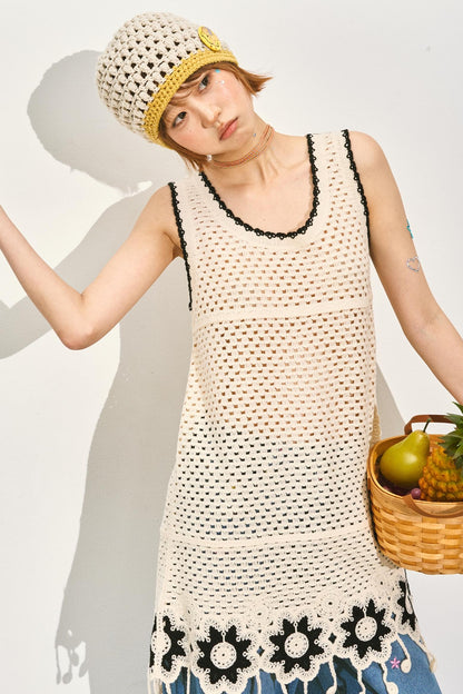 Chic Crochet Lace Midi Top