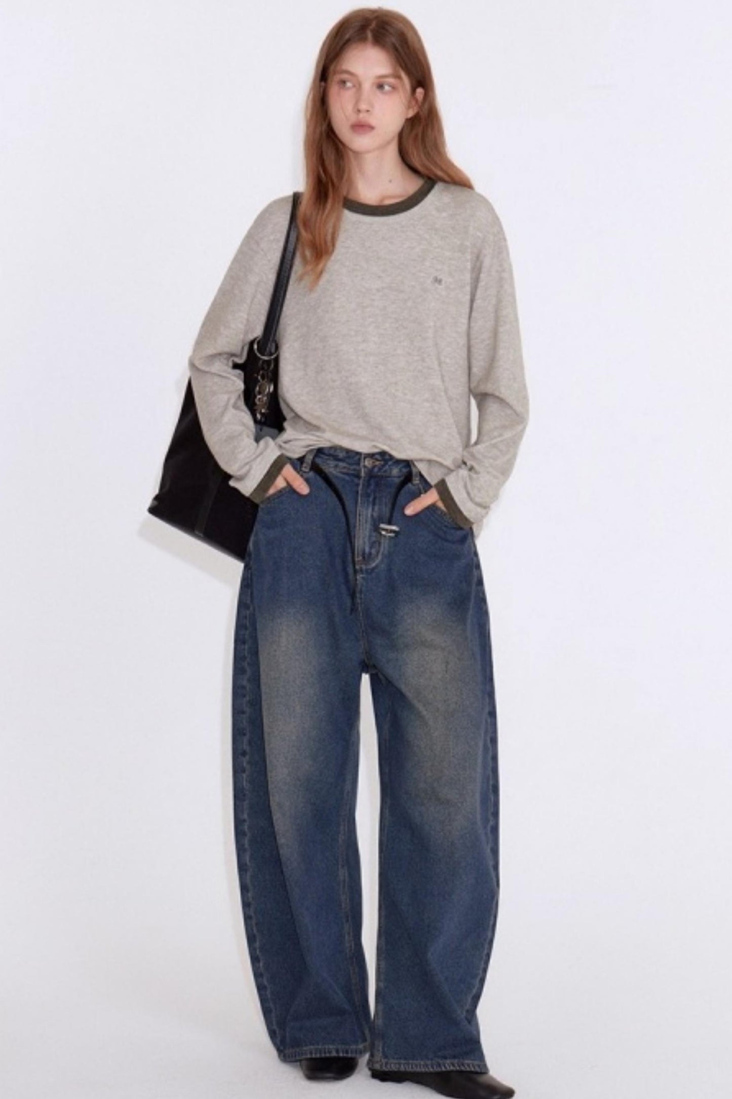 Color-Blocked Faux Sweater