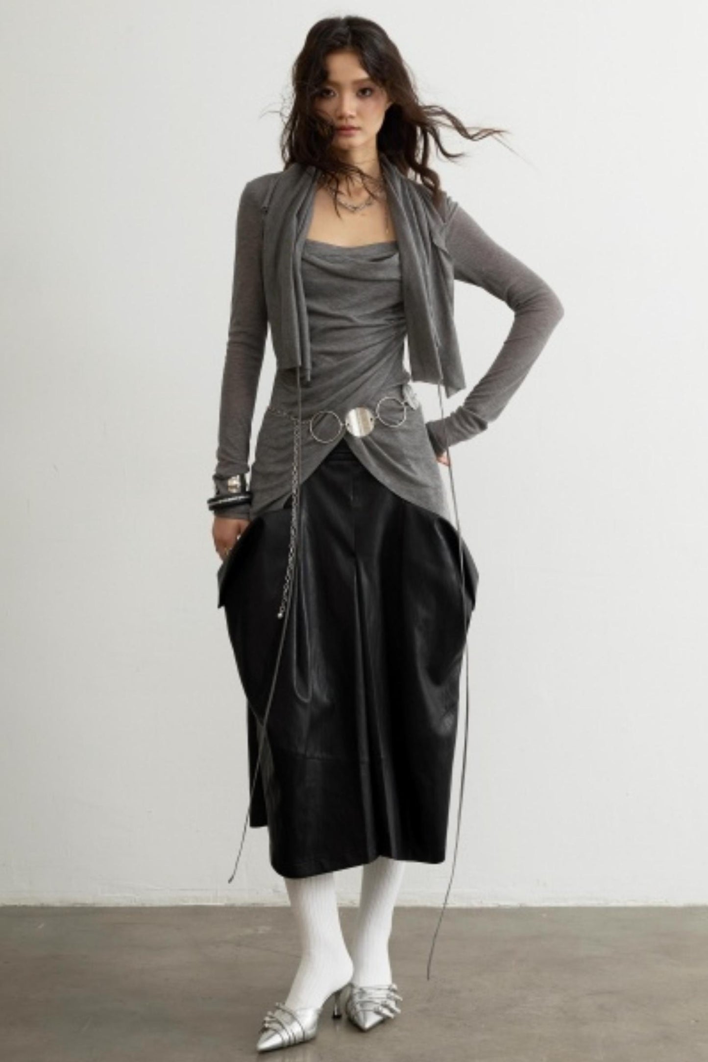 Classical Pleated Layered Top