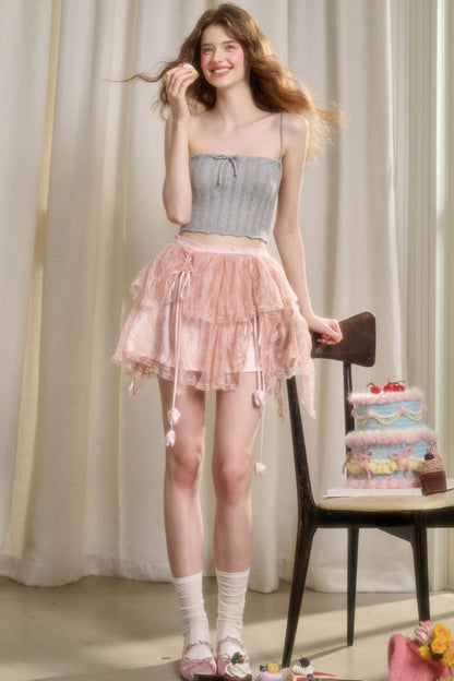 Tulip Lace Bustier Skirt