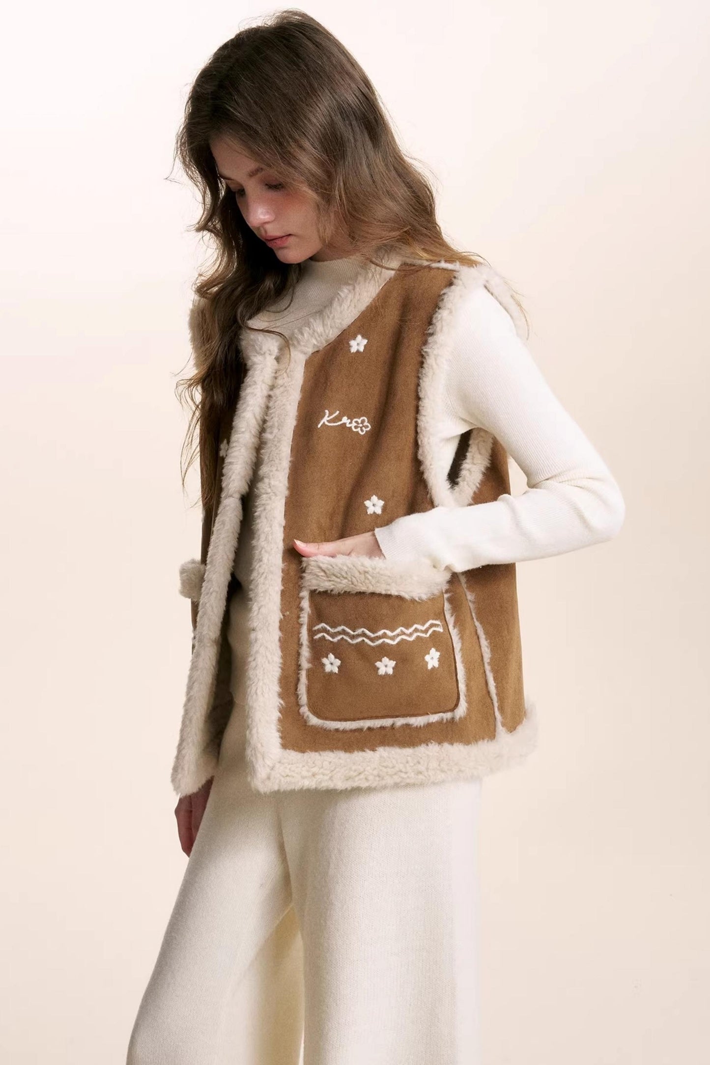Shearling Lamb Wool Vest