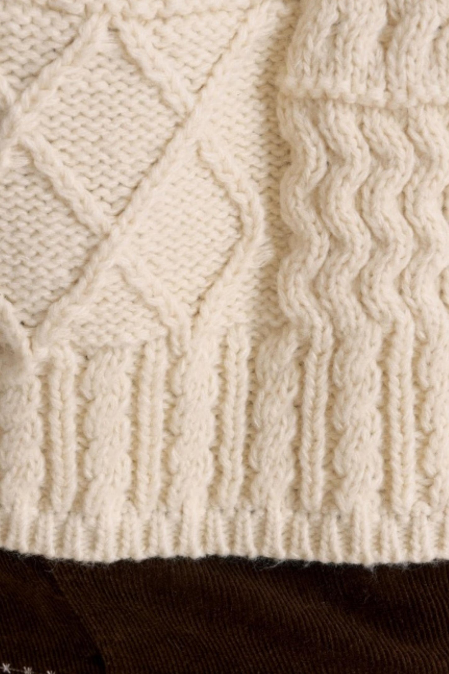 Safari Core Cable Knit Cardigan