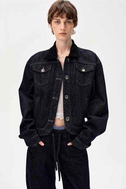 Cow Color Slim-Fitting Cotton Straight-Leg Pants