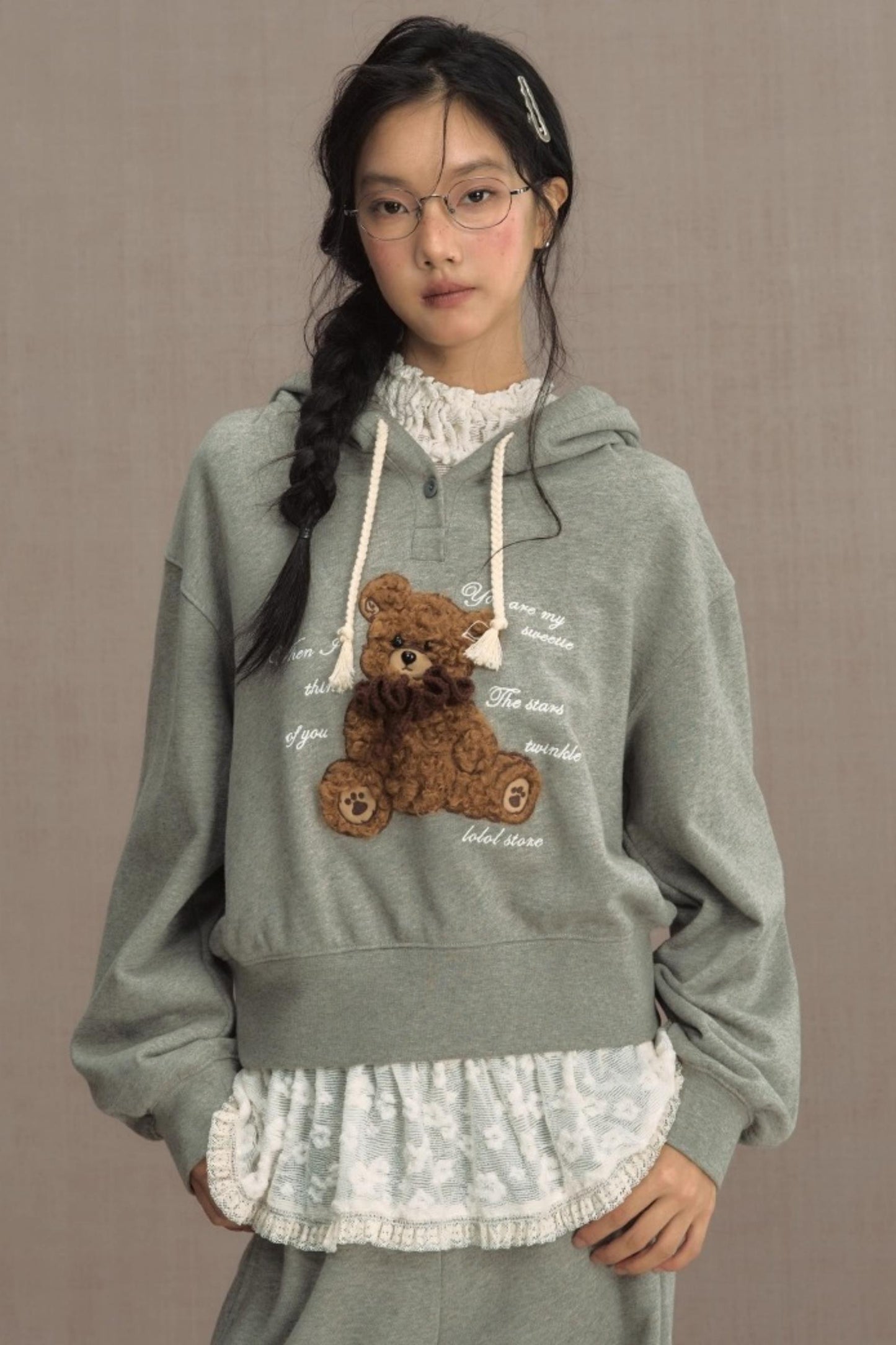 Fluffy Hooded Sweatshirt