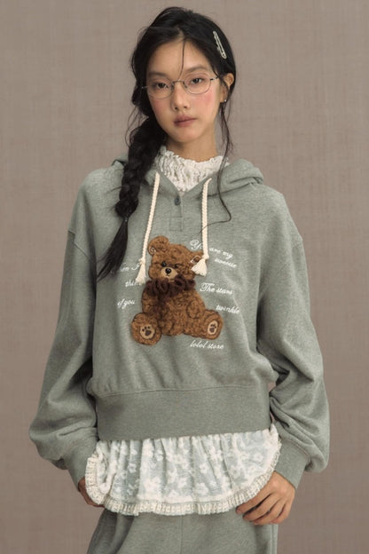 Fluffy Hooded Sweatshirt