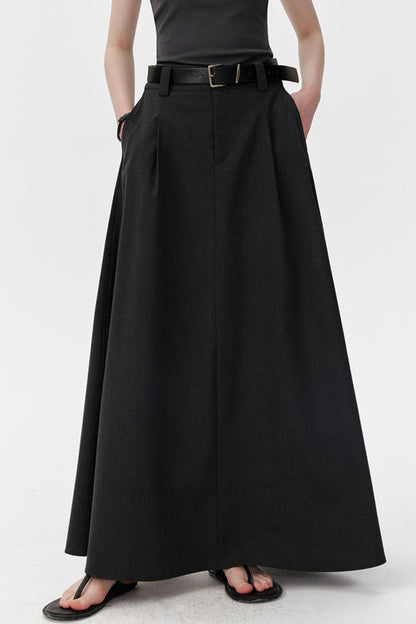 Tall Black Flare Skirt