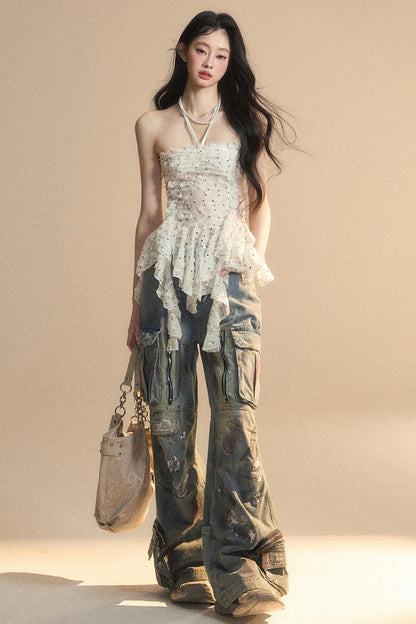 Elegant Night Flower T-Shirt