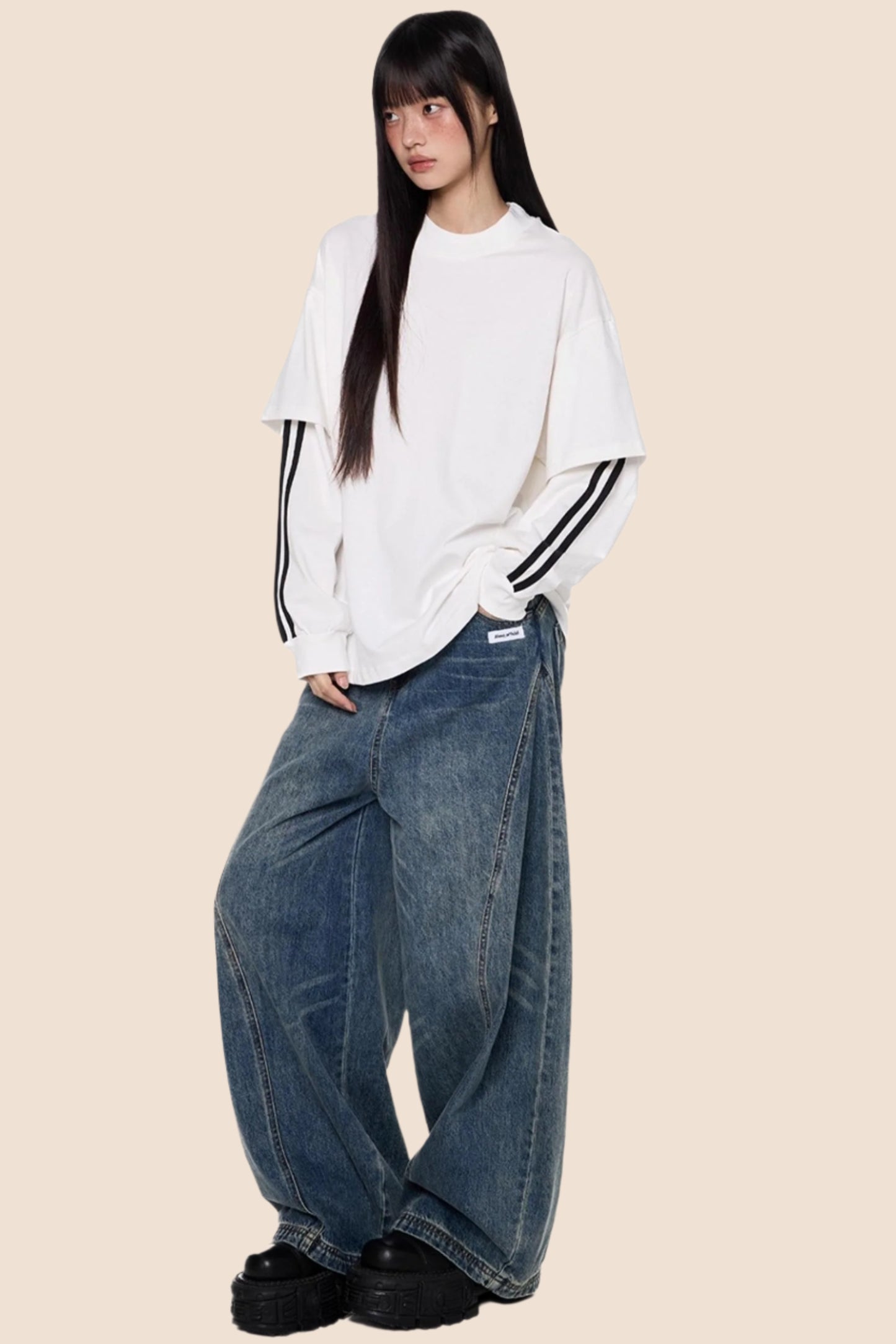 Stripe Long Sleeve Top