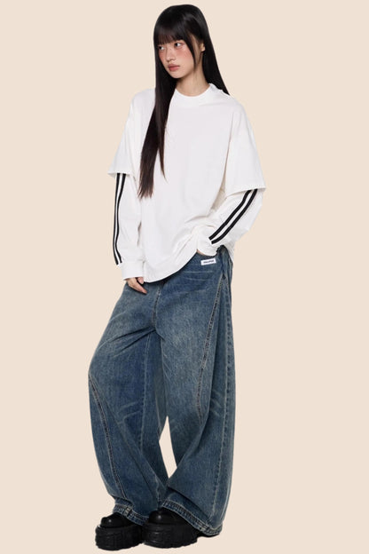 Stripe Long Sleeve Top