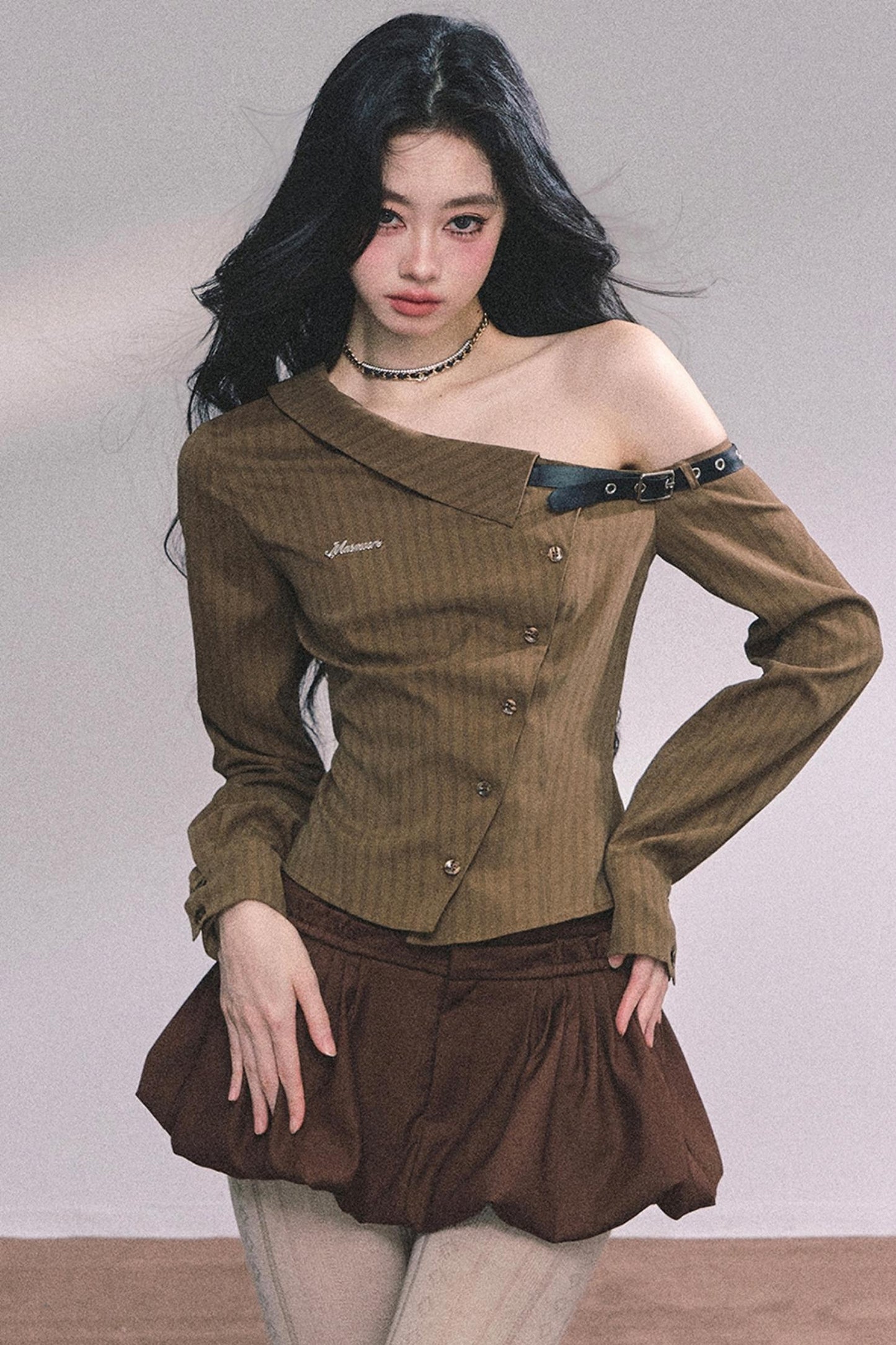 Autumn Striped Slimming Top