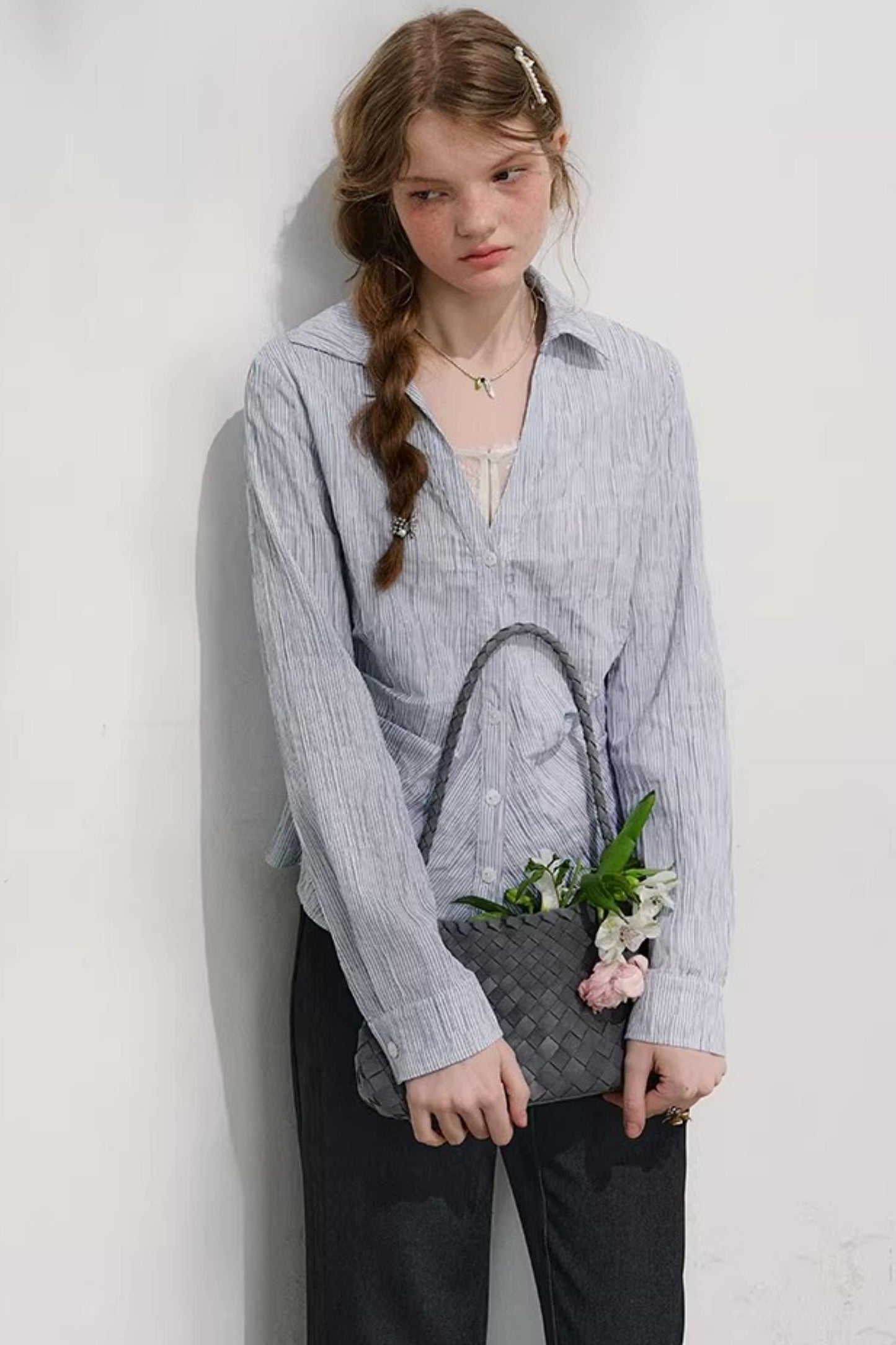 Sea Foam V-Neck Shirt