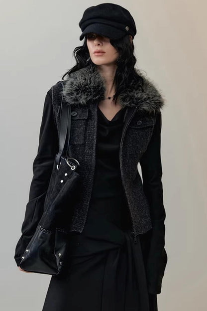 Three-Dimensional Wool Sweater Vest