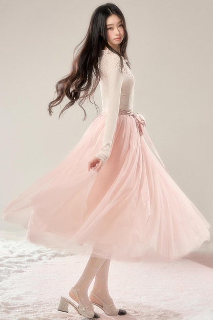 French Noble Lace Dress Set-Up