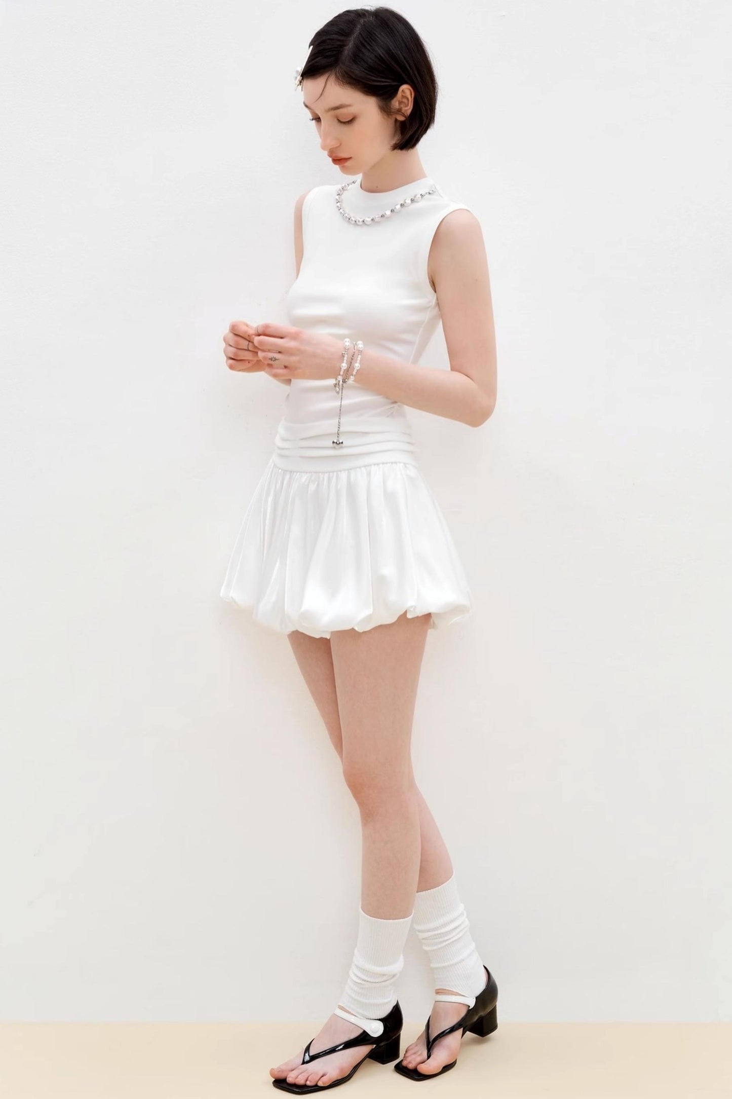 Summer Pearl White Dress