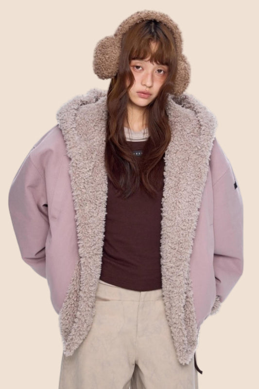 Hooded Fleece Cotton Jacket