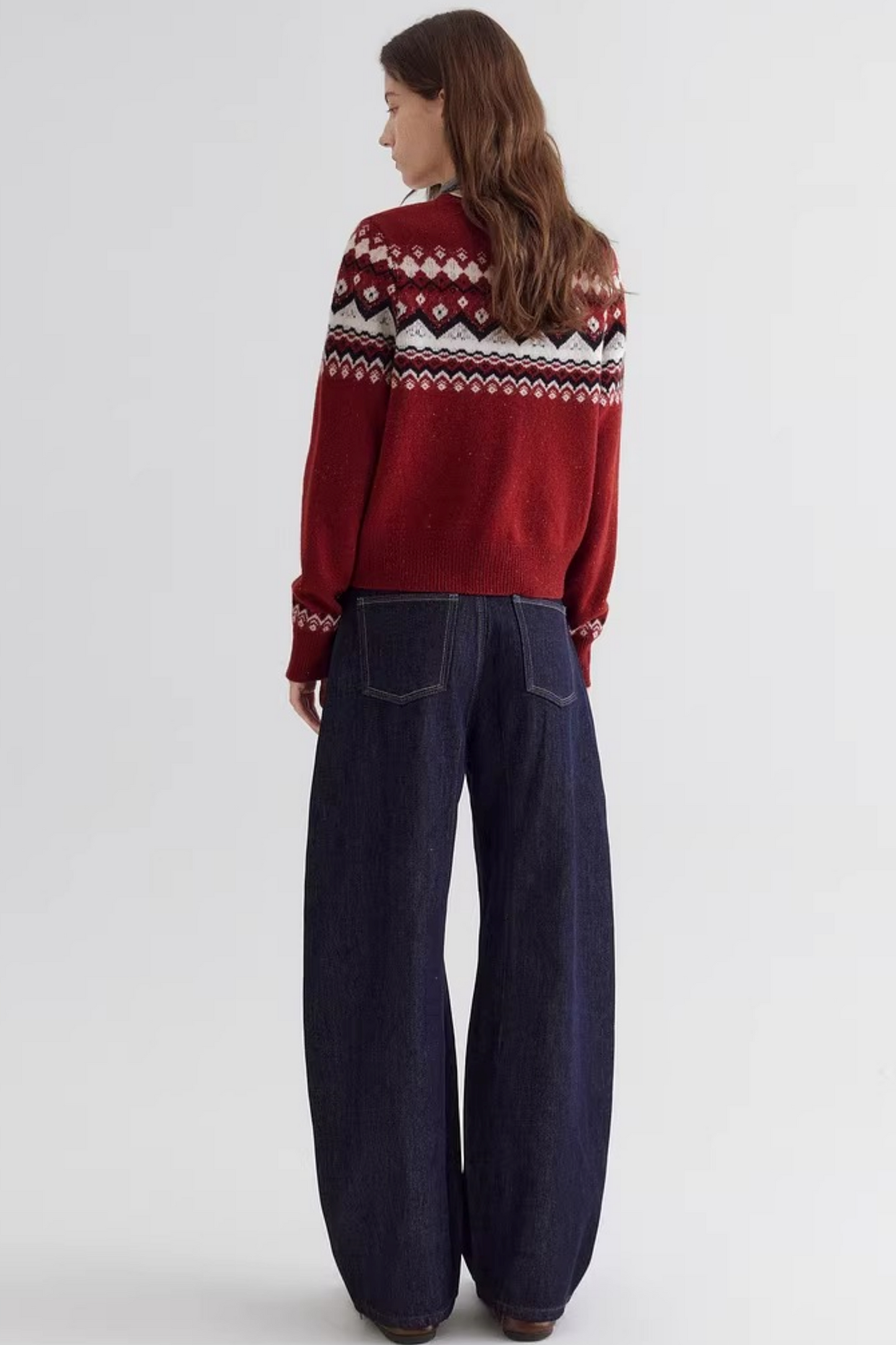 Color-Block Contrast Stitching Pants