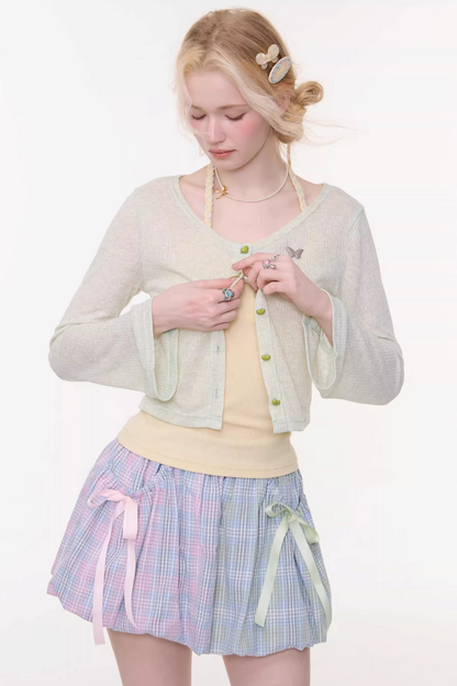 Emerald Green Knit Cardigan