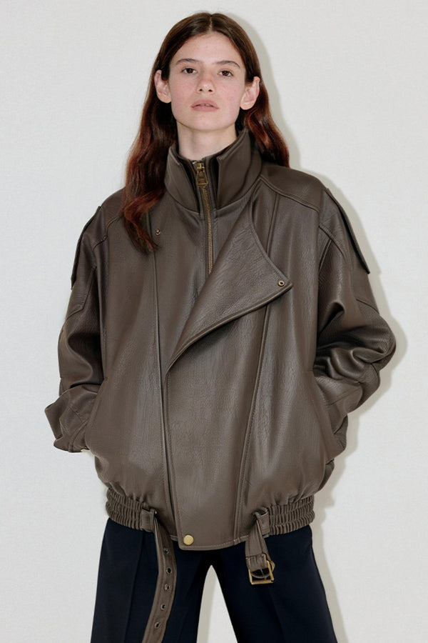 Lazy Leather Split Jacket