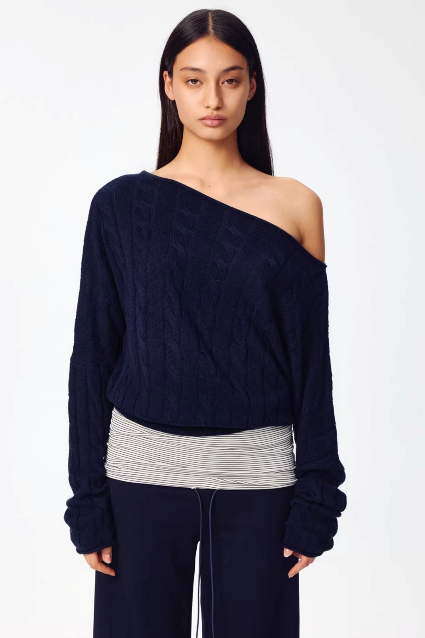 Woll-Off-Shoulder-Strick-Set