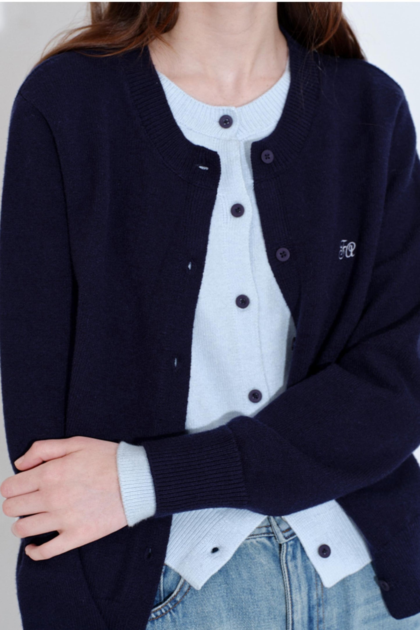 Sweet Layered Fake Two Piece Knitted Top