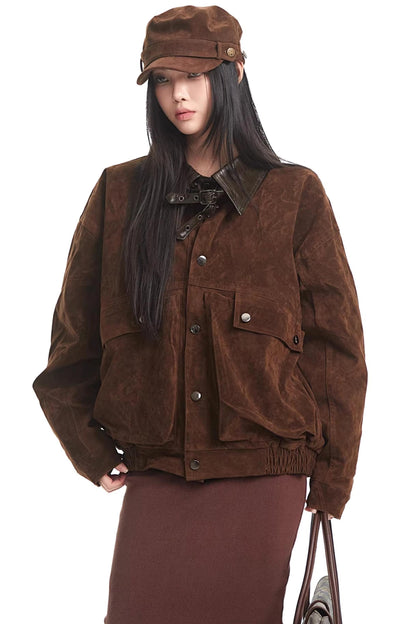 Retro Deerskin Velvet Jacket