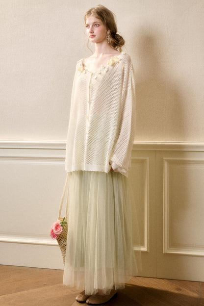 Galaxy Cool Ice Silk Cardigan