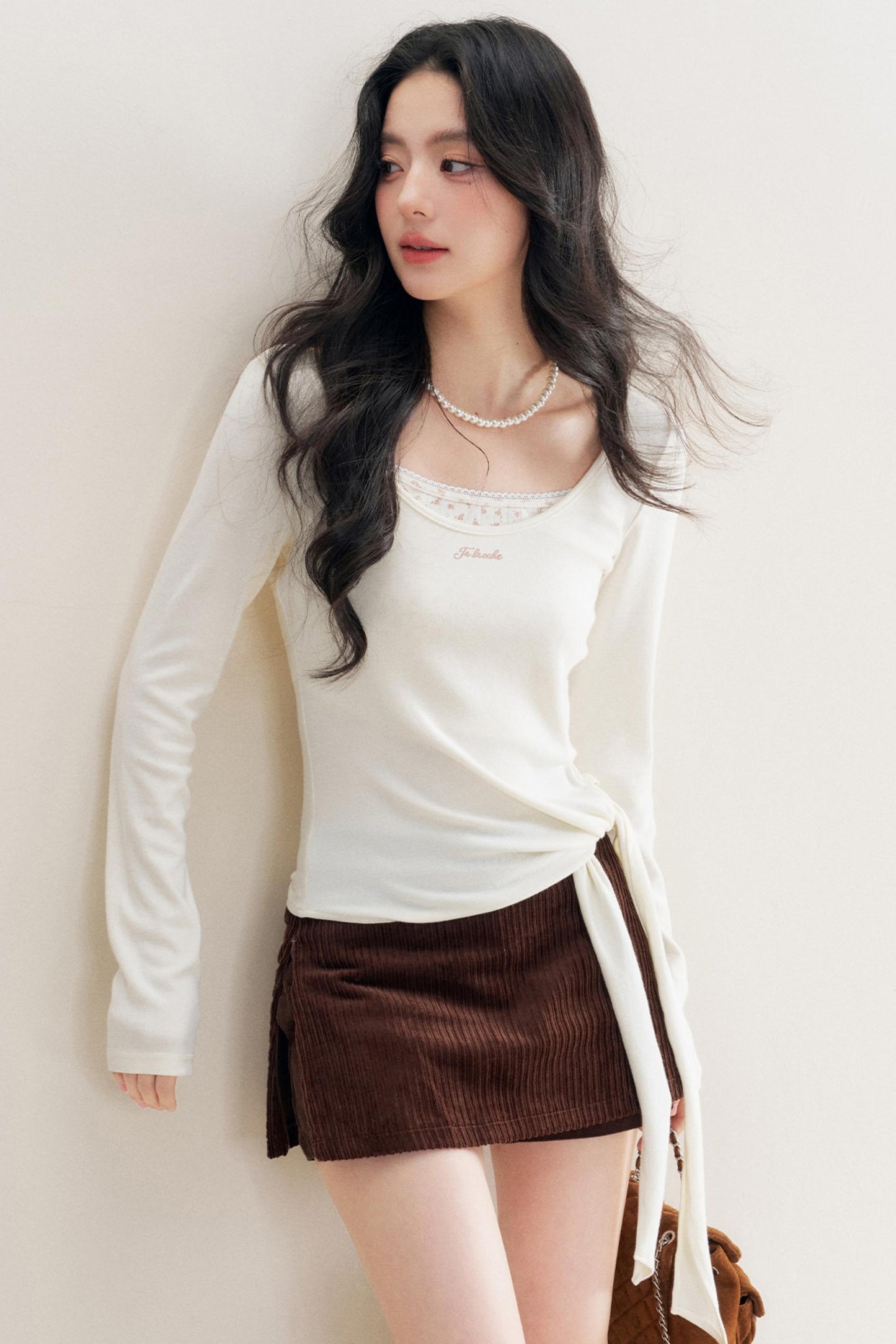 Luxury Corduroy A-Line Skirt