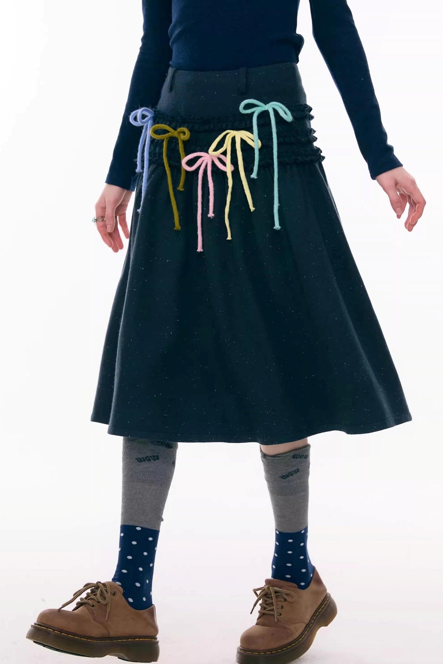 Ruffled Multi-Color Bow Skirt