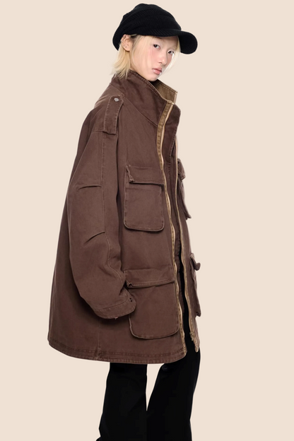 Washed Vintage Contrast Jacket