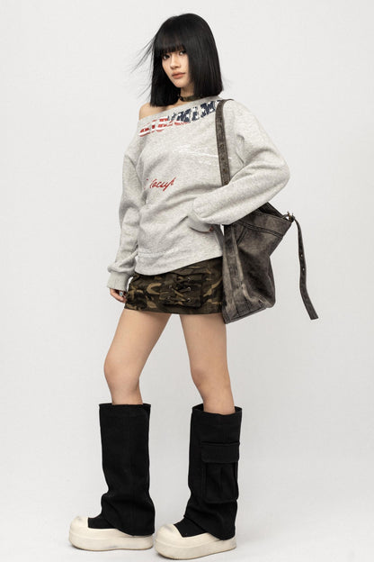 Retro Spice Girl Long Sleeve Sweatshirt Top