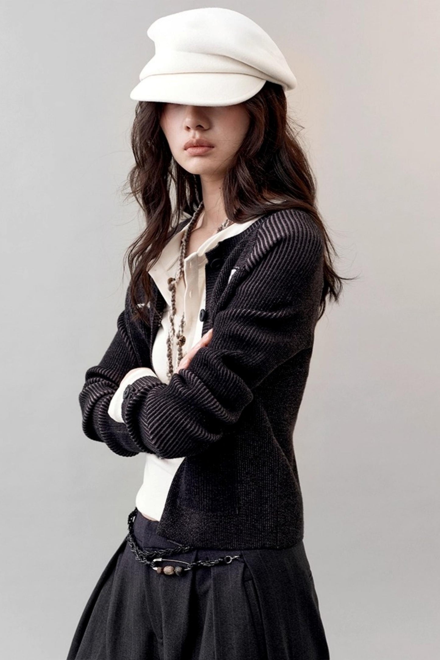 Feather Shadow Knitted Cardigan