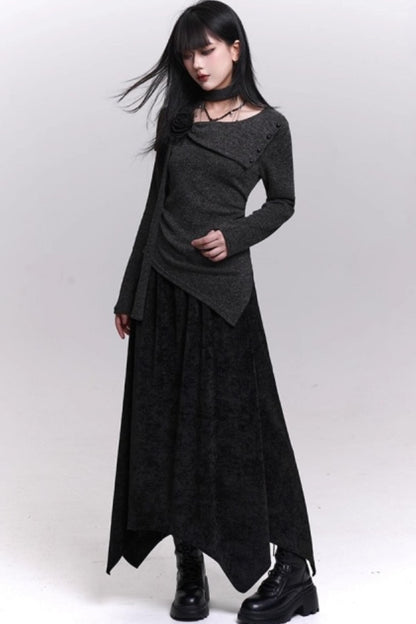 Ghostly Knit Suit Skirt Set-Up