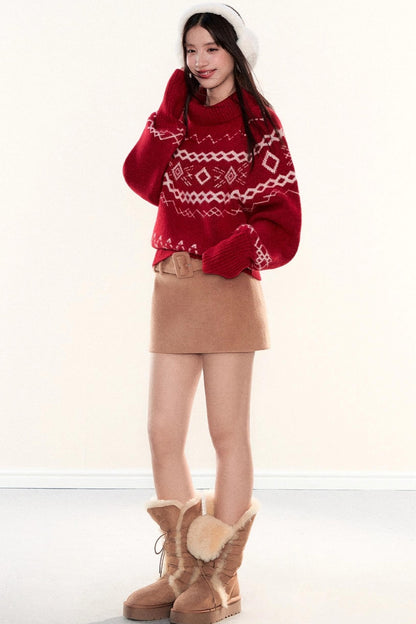 Fair Isle Batwing Sweater