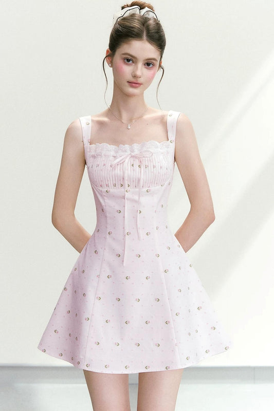 Elegant Floral A-Line Dress