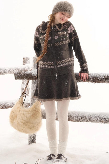 Afternoon Prelude Lace Skirt Set-Up