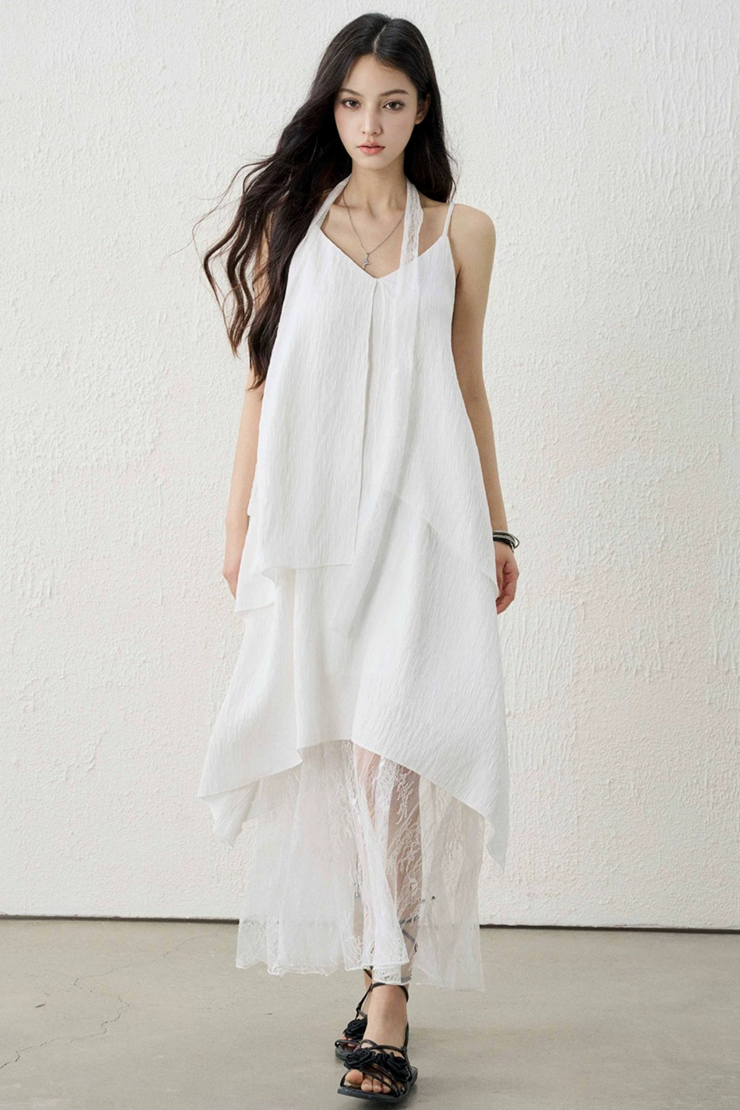 Ghost Lace Long Dress