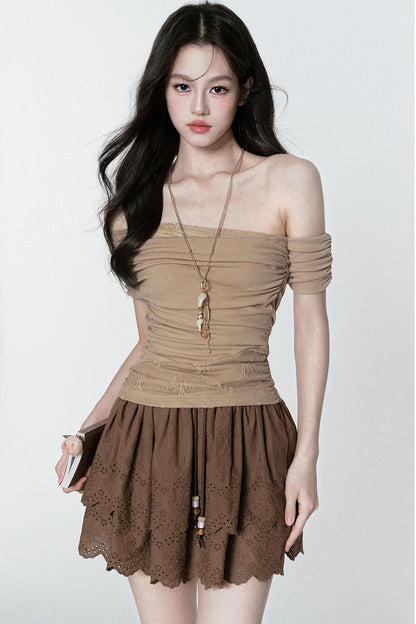 Ruffle One-Shoulder Top