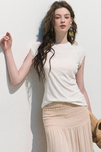 Lyocell Linen T-Shirt Top