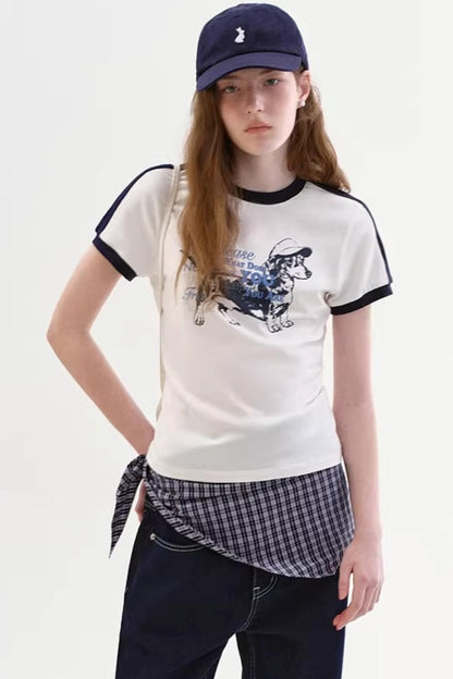 T-Shirt Retrò Color Block