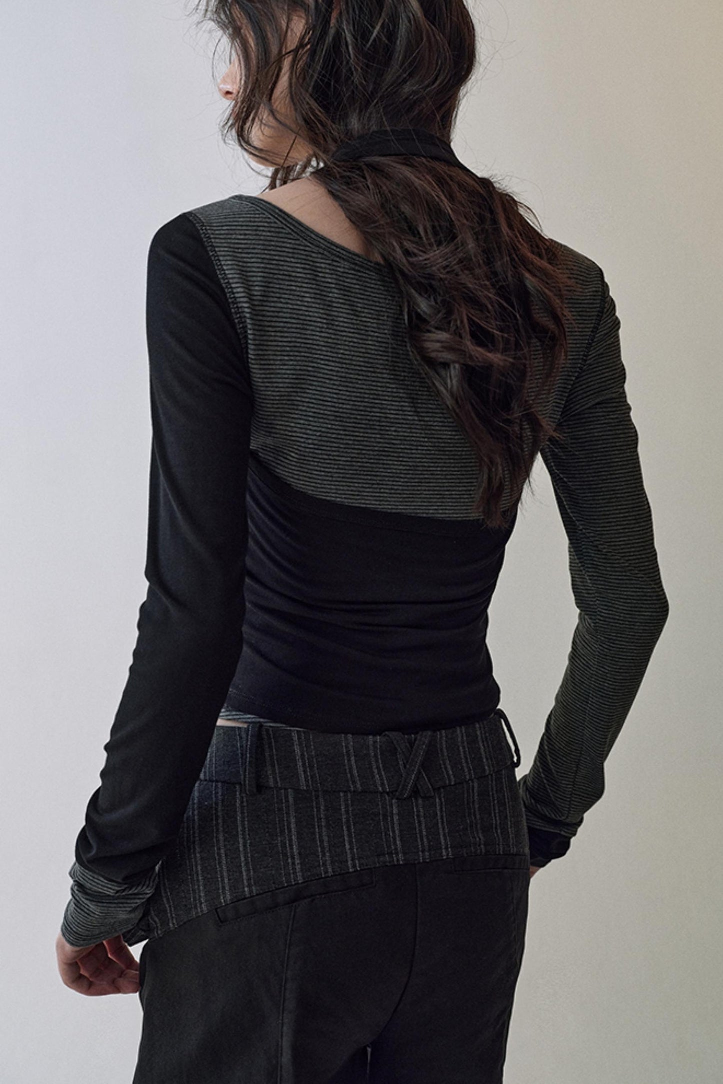 Striped Halterneck T-shirt