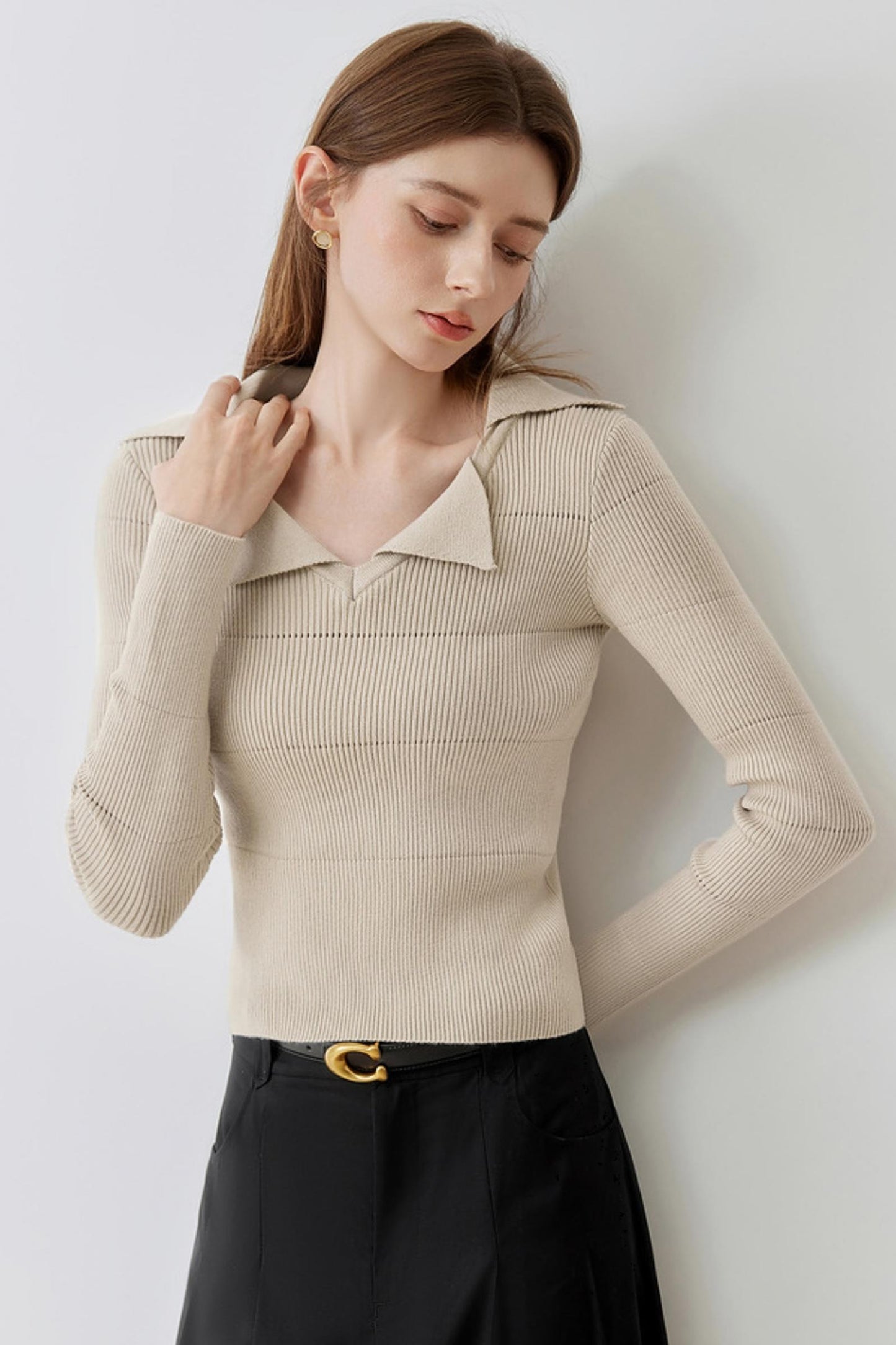 Premium Mint Knit Sweater Top