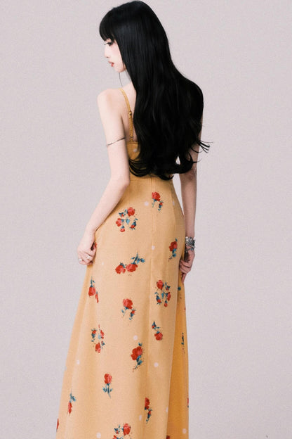 Twilight Floral Halter Dress