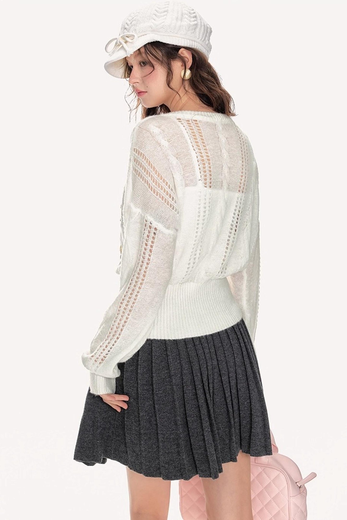 Autumn Loose Fit Cutout Knitwear