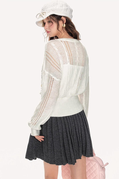 Autumn Loose Fit Cutout Knitwear