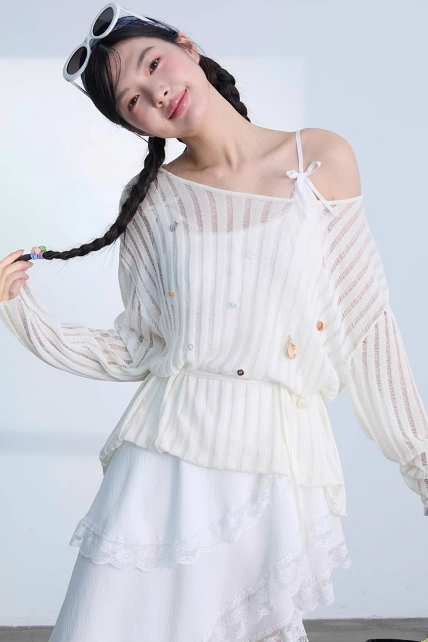 Chic Sunscreen Blouse