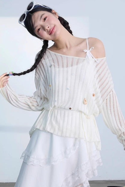 Chic Sunscreen Blouse