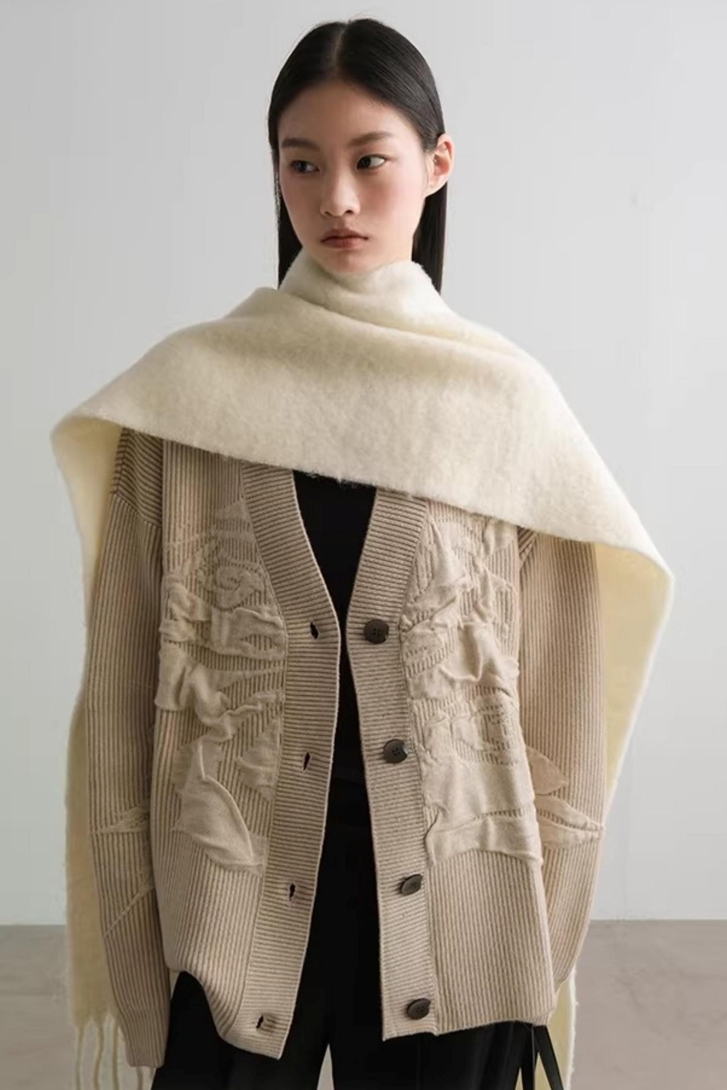 Virtual Illusion Jacquard Cardigan