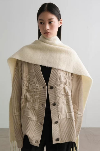 Virtual Illusion Jacquard Cardigan