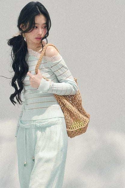 Gentle Glance Knitted Lace Top